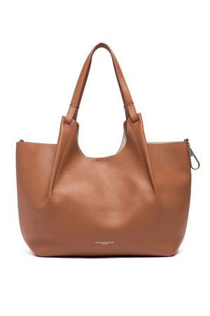 Borsa Dua in pelle double grana maxi marrone GIANNI CHIARINI | BS9720RNGDBL13857